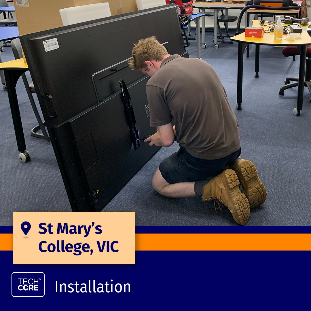 TechCoreAus's tweet image. At Technology Core, we take pride in offering our customers a comprehensive service. A key aspect of our service is the installation of our products, here we are at St. Mary&apos;s College, VIC.

Visit us at
technologycore.com.au

#technologycore #techcore #hdinteractive #hdi