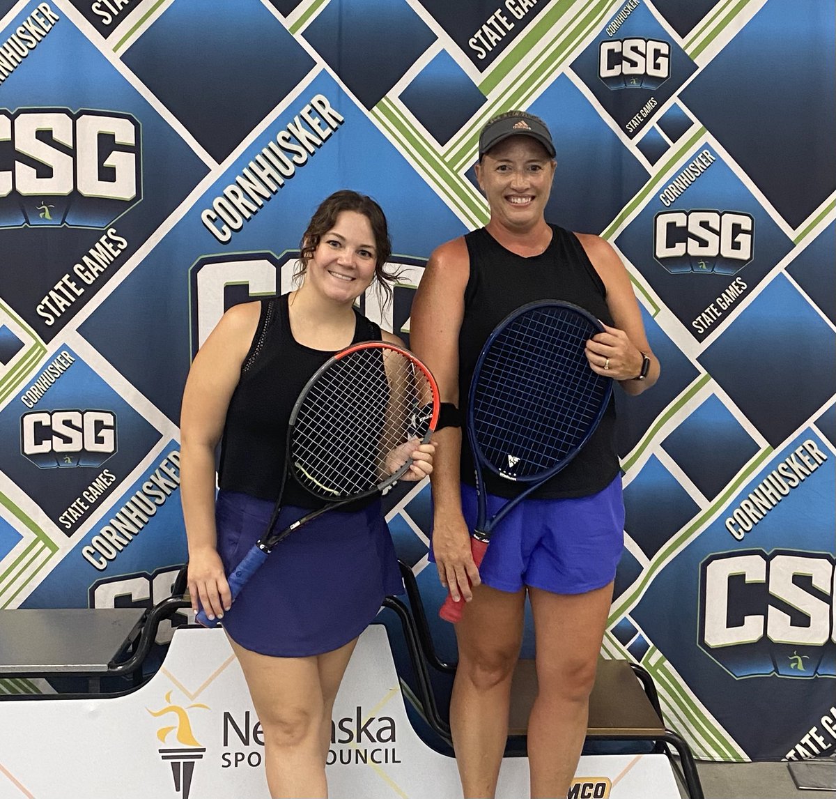 jmvrc277's tweet photo. 1st Place in Women’s 3.0 Doubles in the @CornhuskerStateGames this weekend! 💪🏻🎾 https://t.co/nooxGk1PgM