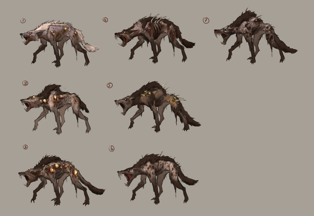 🫶Who doesn't love creature concepts? 🫶💞 Coyote concepts from the world of Trace War. #Conceptart #gaming #comics