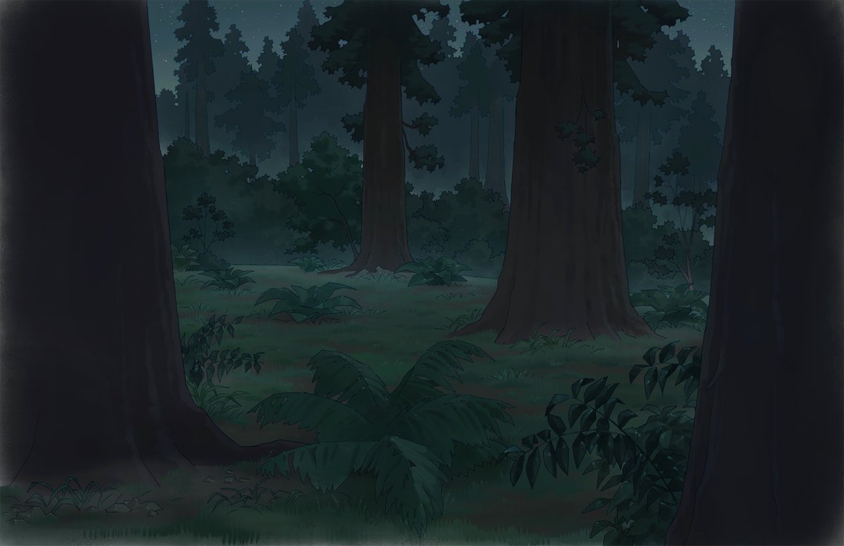 Some backgrounds I got to paint for episode 5 of My Adventures with Superman!