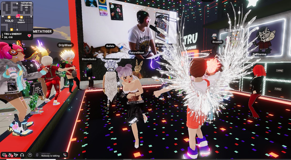 Now @crrissa_ <a href="/Uniquehorns_nft/">TRUs - The Rocking Uniquehorns NFT</a>  #TRUBandRoom in
<a href="/DCL_Brasil/">DecentralandBrasil</a> 

Join Us 📍27,-118 

events.decentraland.org/event/?id=857a……

<a href="/DCL_Brasil/">DecentralandBrasil</a> <a href="/DecentralandDAO/">Decentraland DAO</a> <a href="/teenybod/">ShelleyVan.eth</a>
<a href="/Dhino_eth/">Dhino.eth</a>