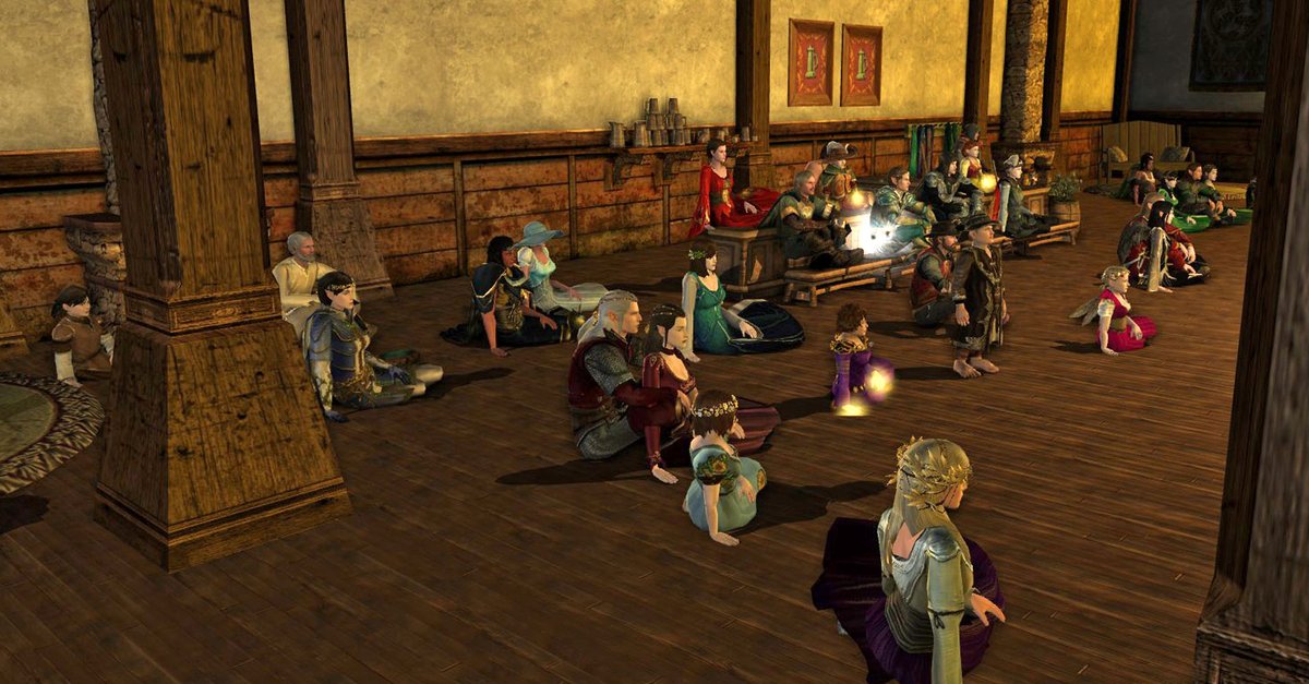 Buttertarte's tweet photo. A huge thank you to @LOTRO_BTC Dragon Forge for the lovely Summer Musical Review event last night on Landroval! I had such a wonderful time and was blown away by the set changes, costumes, special effects, and wonderful music  @lotrofamily #lotro https://t.co/XYcOj6xMpg