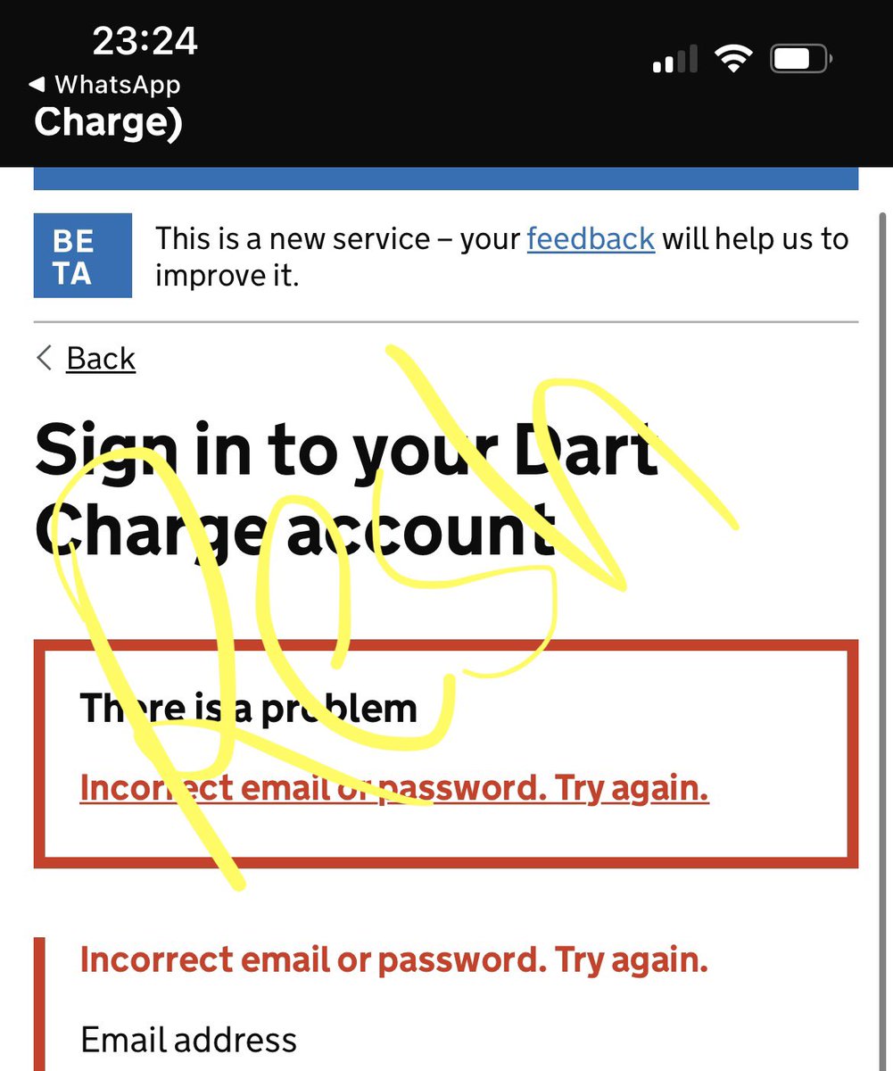 ReshMackney's tweet photo. @DartCharge Honestly what on earth is going on! 
So I manage to finally get in after an entire day of trying! Trouble signing in and now back to this! Sort it out dart charge! I GIVE UP!!!! https://t.co/EmOQPW3UyB