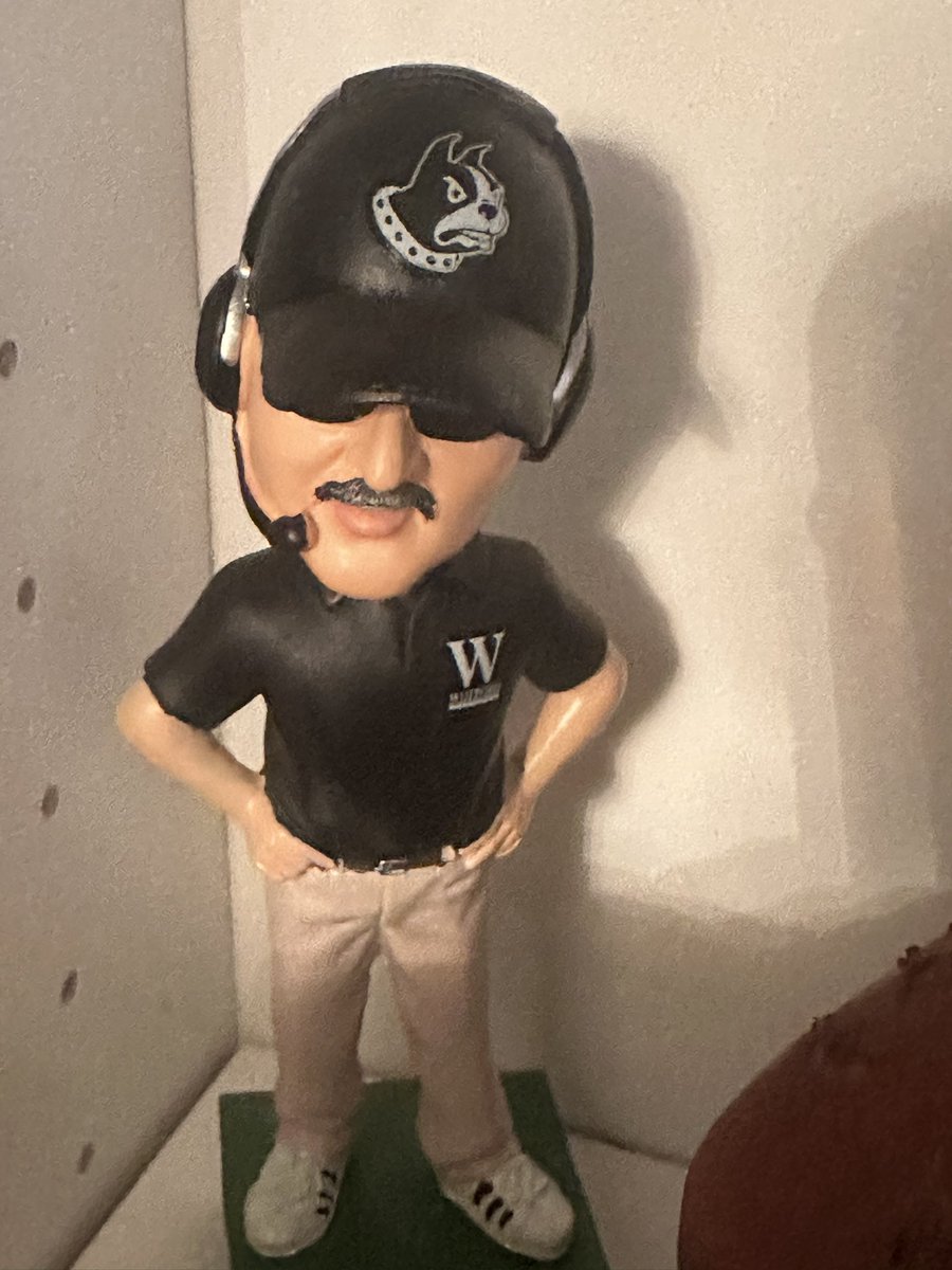 FCSNationRadio1's tweet photo. Man this is a bobblehead I wish I owned. Best College Football Coach I've ever seen. I have seen a few. IYKYK @Wofford_FB https://t.co/UlBcqMo1v9