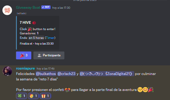 JohnK_RM's tweet photo. Solo tres personas logramos culminar el reto 7 dias.

A ver quién se lleva esos 7 #hive esta semana, con la entrega al ganador se dará inicio a un nuevo reto así que voy corriendo a mandar mi Hive para participar en el reto de esta nueva semana.
#reto7dias #nftgamelatino https://t.co/hIf3gapF1o