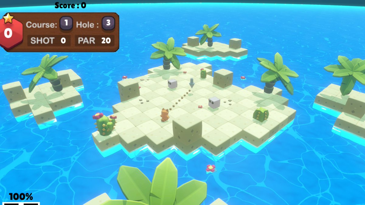 GachaGolf's tweet photo. @ROKiTVideoGames Gacha Golf is going to open up our steam coming soon page and we hope you follow our progress of our small two person indie team!! https://t.co/WnaBaMqelB