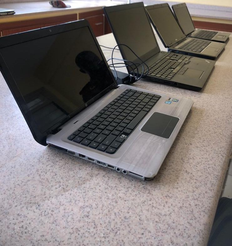 AF_Ghana's tweet photo. Five(5) friends to buy five(5) 120gig Hard disks priced at Gh¢80 per disk. 

We need these Hard disks to get these laptops running because the donors removed their Hard disks due to their sensitive data on them.

John Log IT Solutions is servicing them for us freely. 

Thank you. https://t.co/u7vynpAOZD