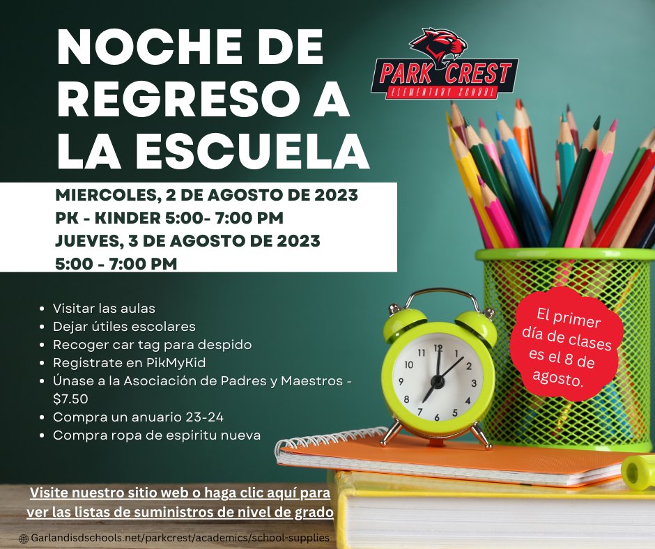 We can't wait to see our students! 
<a href="/gisdnews/">Garland ISD</a> <a href="/ABKleckn/">Andrea Kleckner</a> <a href="/Charboknows/">Jocelyn Charbonneau</a> #GISDWelcomehome #GISD2024 #GISDAVID