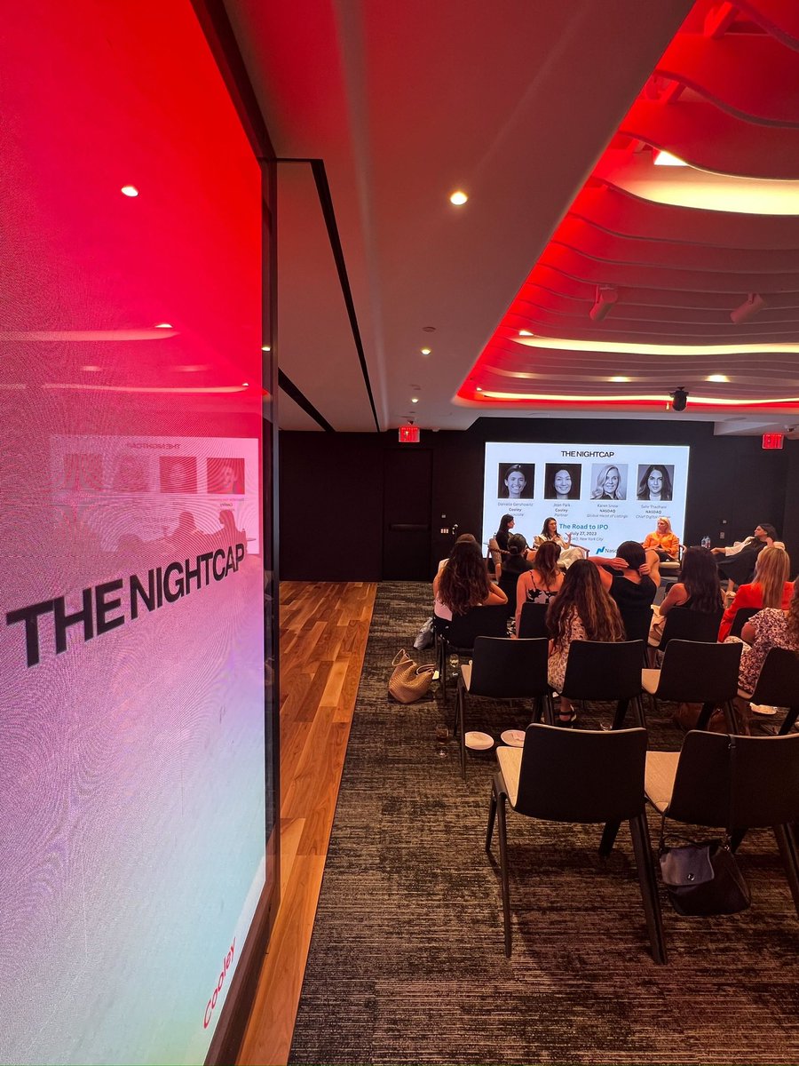 sallyshin's tweet photo. It started with a small idea 💡 

@jointhenightcap @MalikaCantor @CooleyLLP @Nasdaq https://t.co/6DOXictk1S