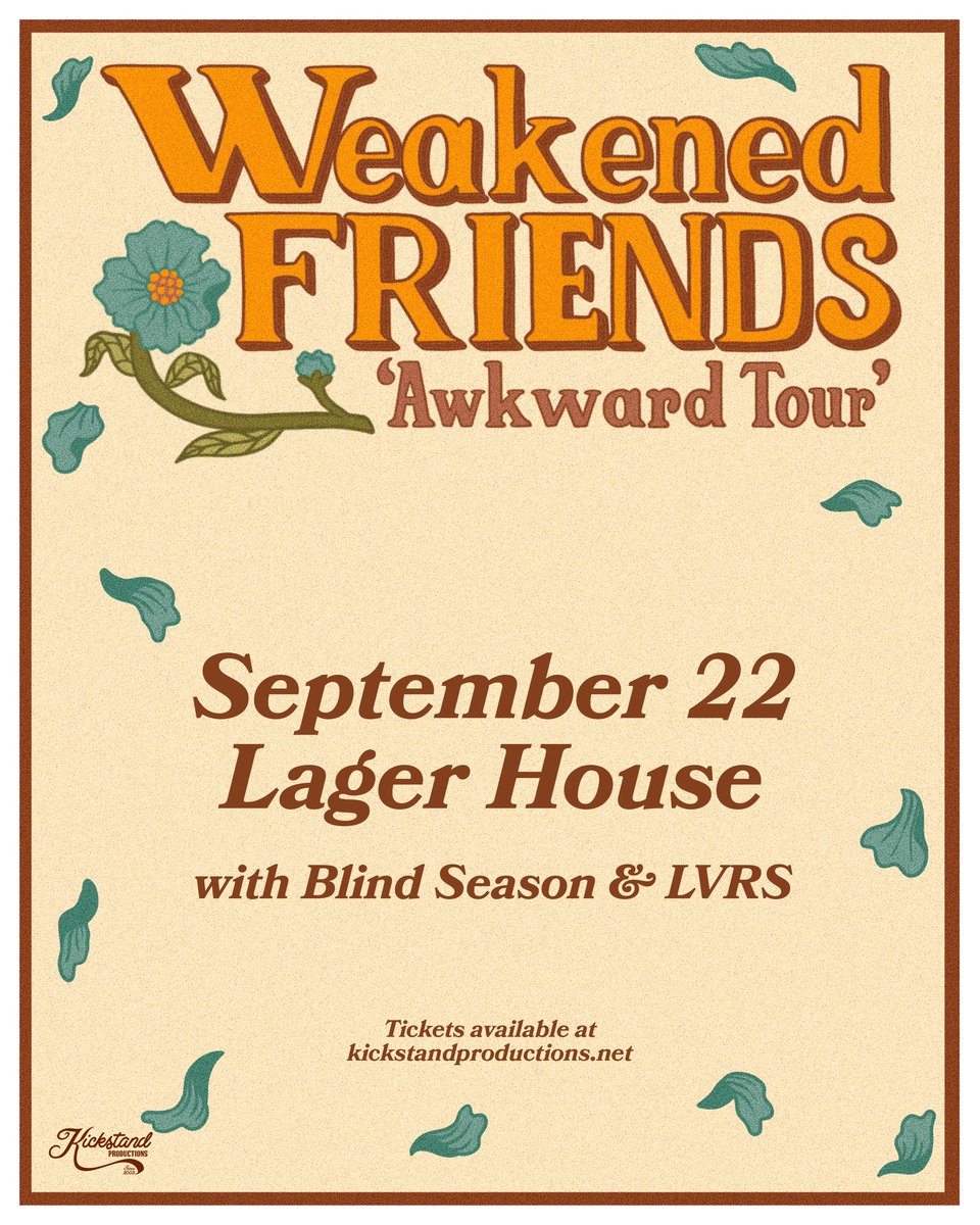BlindSeason's tweet photo. Show announcement! We are playing with @wkndfriends and LVRS on 9.22.23! Tickets on sale now 

https://t.co/nSmehw79qy https://t.co/aUULj5bRgu