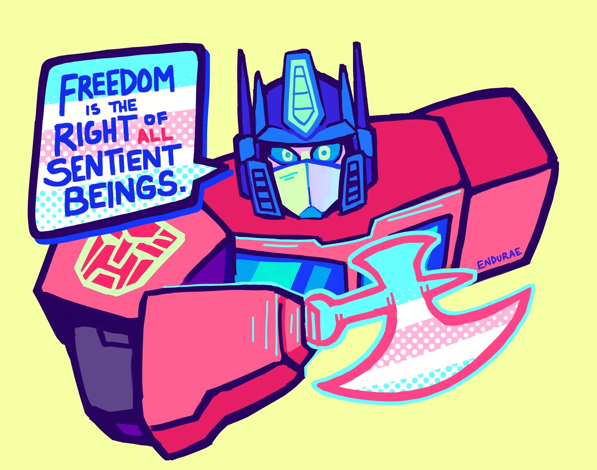 endurae's tweet image. optimus prime has a message for everyone