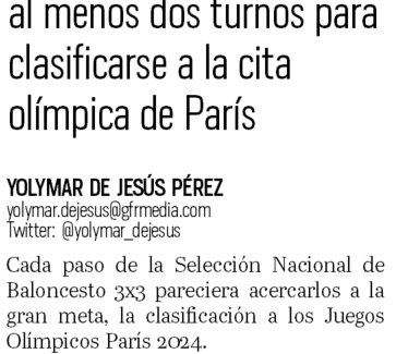 La sección de Deportes de <a href="/ElNuevoDia/">El Nuevo Día</a> tendrá en su edición impresa de mañana tres historias firmadas. Todas por periodistas mujeres, <a href="/saradelvalle/">Sara Del Valle Hernández</a> y <a href="/yolymar_dejesus/">Yolymar de Jesús Pérez</a>. Creo que es la primera vez que ocurre. Agradecido de trabajar con ellas y todos los grandes profesionales de END.