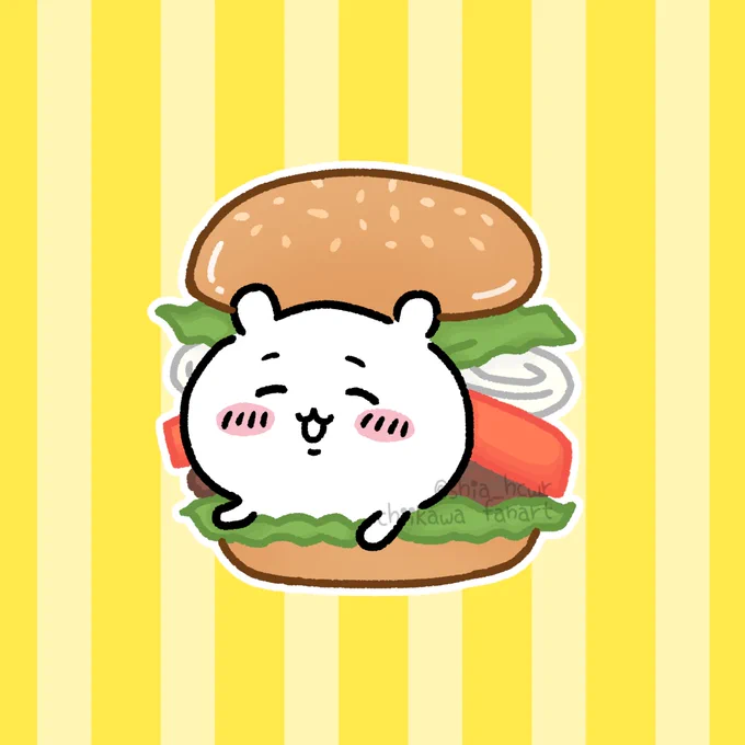 9/1からマクドナルドとコラボ…ってコト!?  ※過去絵描き直し  #ちいかわファンアート
