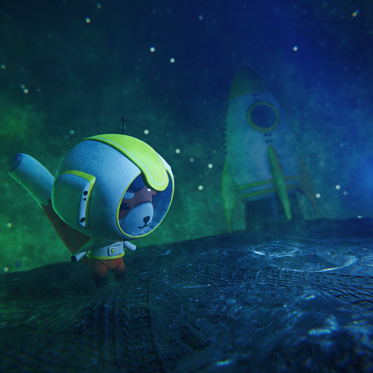 Meanwhile on a distant planet...

The Plooshy Astronaut: Plooshy Mission Control, this is Astronaut Delta. I've stumbled upon some perplexing tracks on the surface.

Plooshy Mission Control: Copy that, Astronaut Delta. Proceed with caution and document any findings.