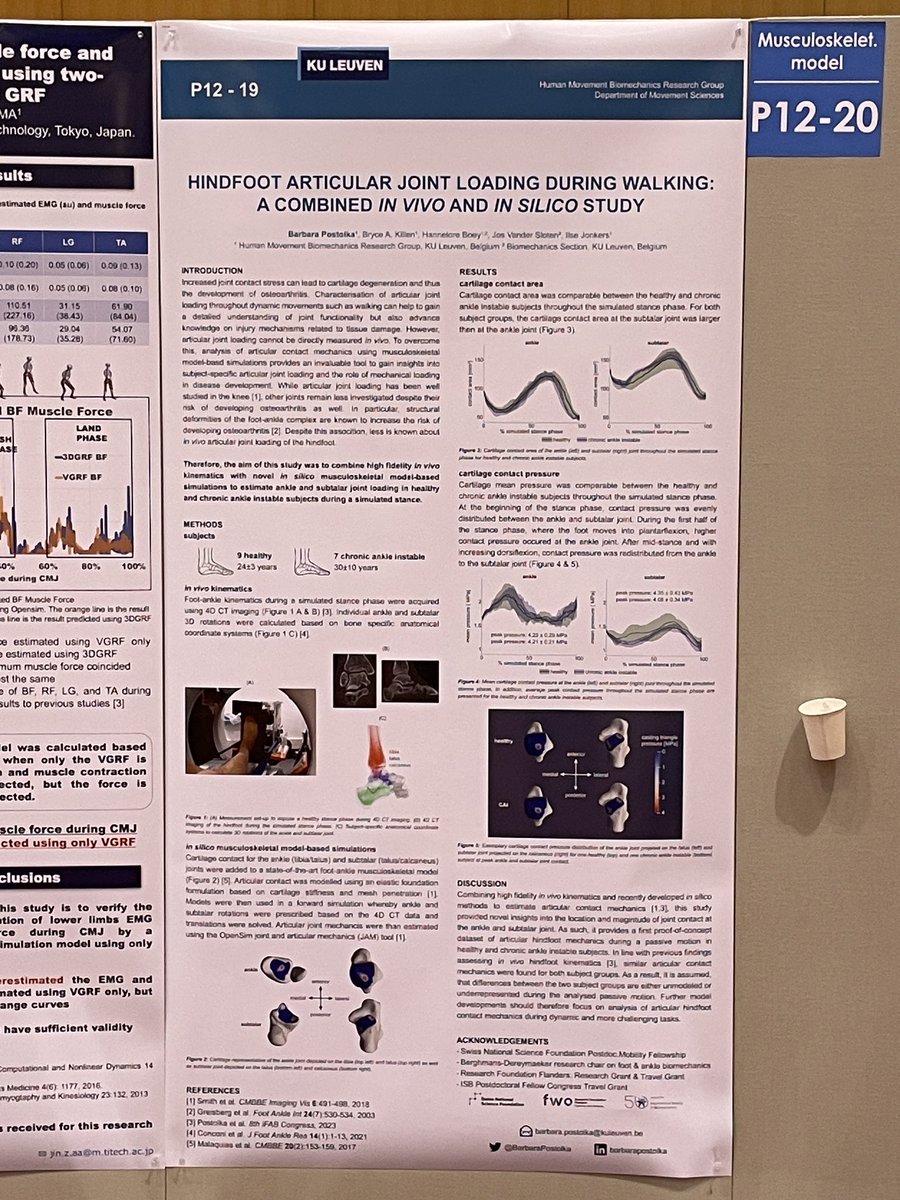 Barbara Postolka (@barbarapostolka) on Twitter photo My <a href="/ISBiomechanics/">IntSoc Biomechanics</a> poster is up :) If you want to know more about articular contact mechanics of the ankle and subtalar joint, come and talk to me during todays poster session or let me know during the day. #ISBJSB2023 My <a href="/ISBiomechanics/">IntSoc Biomechanics</a> poster is up :) If you want to know more about articular contact mechanics of the ankle and subtalar joint, come and talk to me during todays poster session or let me know during the day. #ISBJSB2023