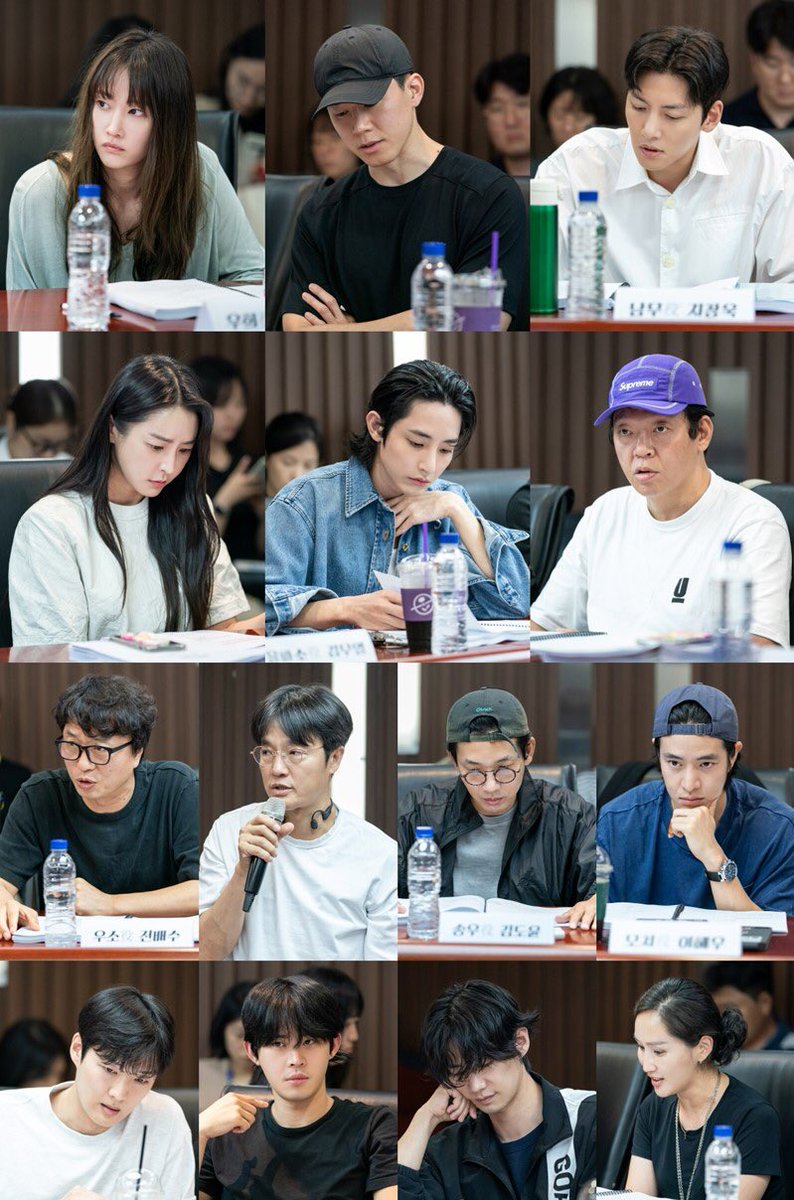 TVING has released photos during the script reading #QueenWoo!

Filming will begin today, August 1!

omg best of luck to the team!!

#JeonJongSeo
#KimMooYul
#JiChangWook
#JungYuMi
#LeeSooHyuk
#ParkJiHwan