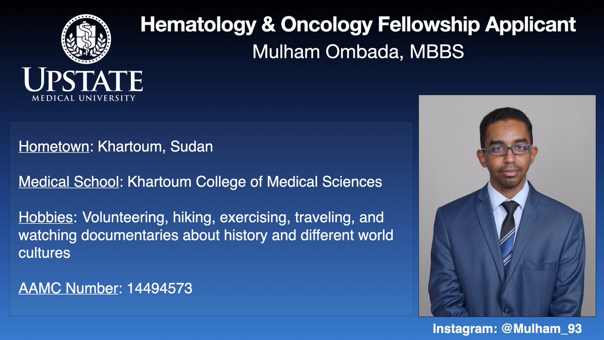 SUNY Upstate IM Residency (@upstateim_res) on Twitter photo At <a href="/SUNY/">SUNY - The State University of New York</a> Upstate Medical University, the Internal Medicine Program is proud of our fellowship applicants #ERAS #Match2024 Get to know those applying with our profile feature of residents #Medtwitter #MedX
#HemOncTwitter #HemOnc At <a href="/SUNY/">SUNY - The State University of New York</a> Upstate Medical University, the Internal Medicine Program is proud of our fellowship applicants #ERAS #Match2024 Get to know those applying with our profile feature of residents #Medtwitter #MedX
#HemOncTwitter #HemOnc
