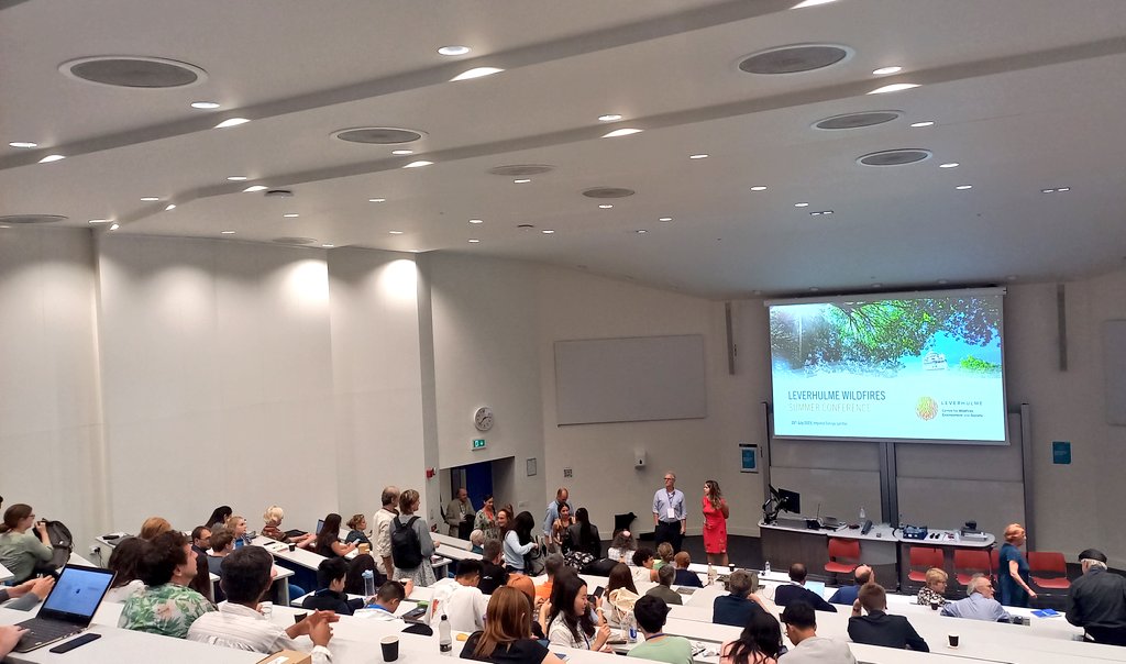 I attended the Leverhulme Wildfires Summer Conference last week, 24-25 July. Starting with a film screening of "Elemental-Reimagine Wildfire", discussions, poster presentations, and photo exhibitions 🔥 #leverhulmewildfires2023