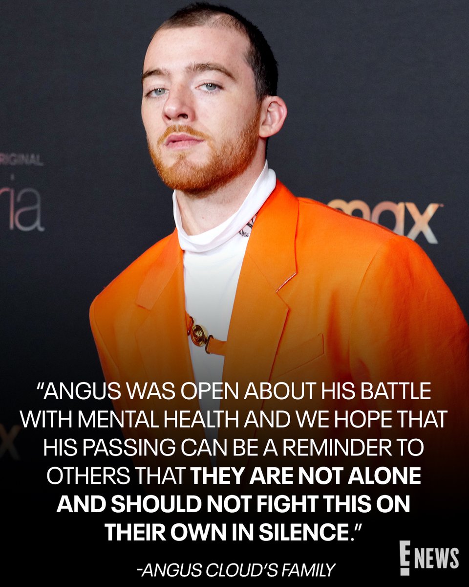 enews's tweet photo. Family and friends are paying tribute following the tragic loss of #Euphoria star Angus Cloud. 💔 https://t.co/BcKGQIAZeX https://t.co/e58xy2dPGt