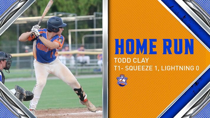 SQUEEZE STRIKE FIRST! @ToddClay goes BIG FLY in the top of the first, and the @WGsqueeze take an early 1-0 lead.