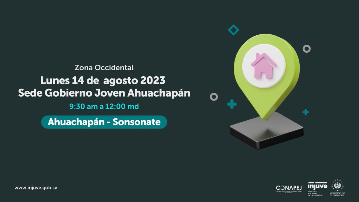 InjuveSV's tweet photo. 📣Ten en cuenta las siguientes fechas y horarios en que se llevarán a cabo las asambleas regionales para elegir a los próximos representantes del @ConapejSv. 👀👇🏻 https://t.co/GPIoBvUZGE