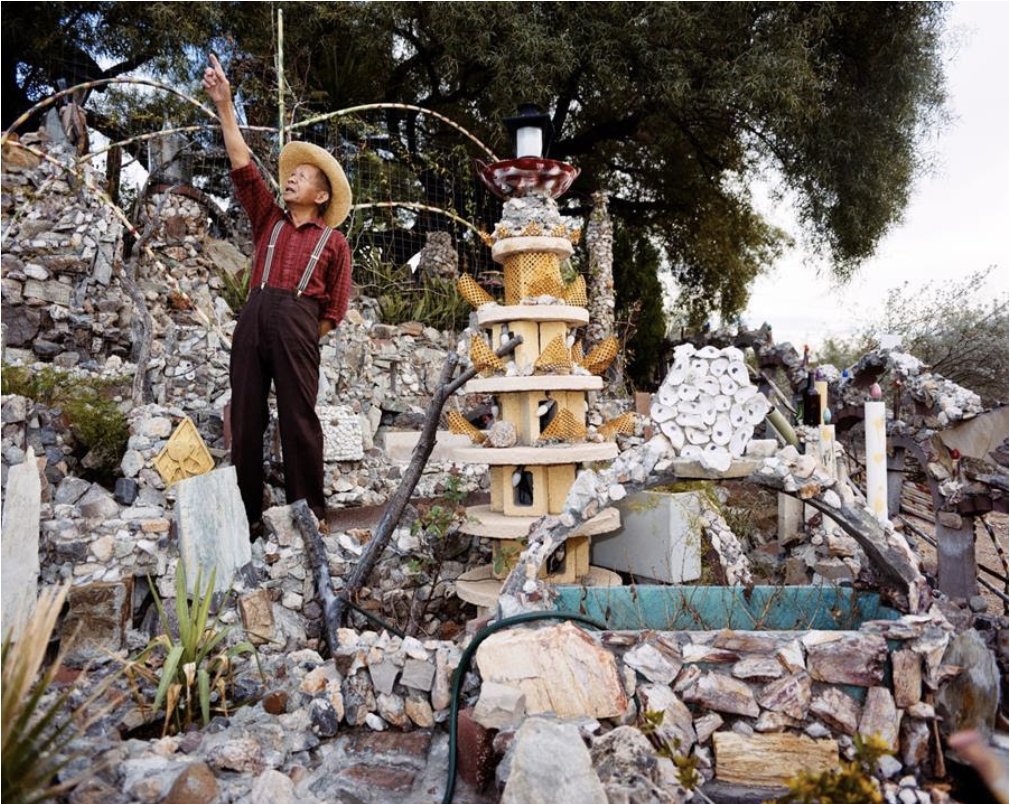 RawVisionMag's tweet photo. Ted Degener has spent over 50 years seeking encounters with makers of #artenvironments. At Home with Artists at @IntuitArtCenter, Chicago, is his first major show, running until September 4, 2023.
Image: Louis Lee, photo: #TedDegener
#outsiderart #selftaughtart #intuitartcenter https://t.co/aFgdrLmoIT