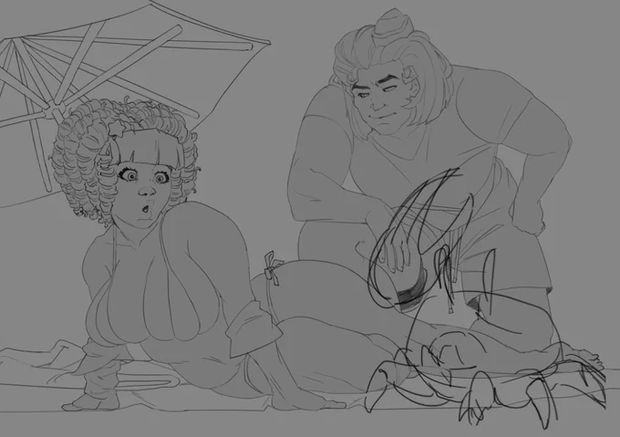 (WIP) 
my entire life is a series of elaborate excuses to draw a crab 