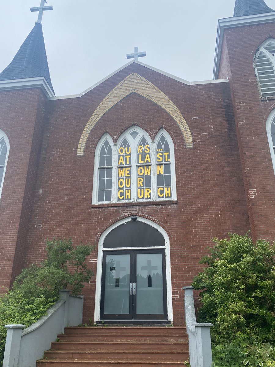 rose_wilson's tweet photo. Happy for the people of Cape Broyle. They finally got their church back! https://t.co/4CzBUlDQga