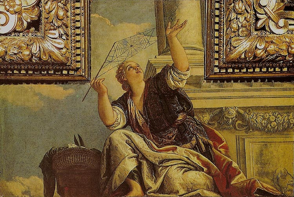 Ovid tells us Arachne was a maiden famed for her skill at weaving. She challenged the goddess Athena to a competition and won. The enraged goddess beat the girl with her shuttle. Arachne hanged herself. The gods transformed her into a web-spinning spider. #mythologymonday