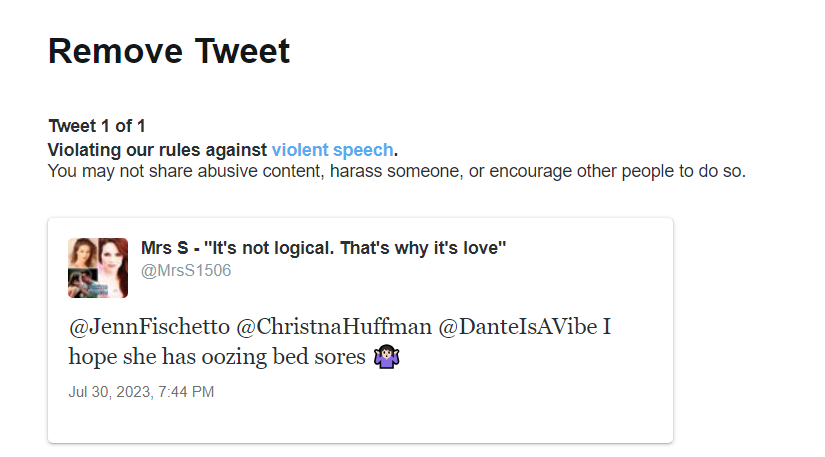 FYI..this is my backup account that I have to use til after 10 pm since some person who either needs therapy, to touch grass, get a sense of humor, or all of the above seems to have reported me for violent speech against *check notes* a fictional character. 🥴😂