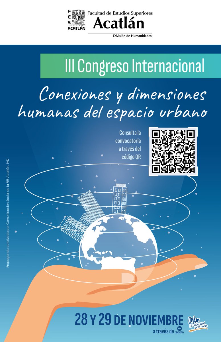 Ya está aquí otra vez la convocatoria de nuestro congreso bienal "Conexiones y dimensiones humanas del espacio urbano".  Manden sus propuestas y difundan entre los interesados en los estudios de la ciudad <3