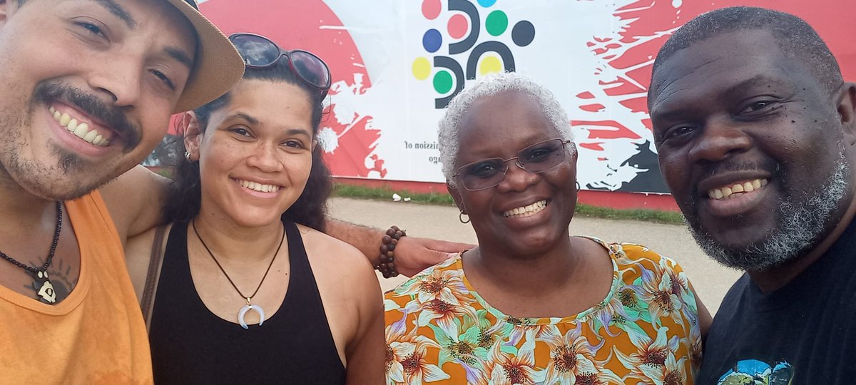 Had the pleasure of meeting a couple of our biggest Jumbie supporters today. Wishing Meghan and Anthony all the best. Thank you for believing in the journey. 

@AntfishVO <a href="/TTJumbie/">TTJumbie</a> <a href="/dixeebet/">Dixie-Ann McBain</a> <a href="/EmbGemGfx/">Everard J. McBain Jr (エヴァラードマクベイン)</a> <a href="/GemGfx/">GemGfx Animation Studios</a> 

#ttjumbie #trinidadandtobago #EmancipationDay2023 #gemgfx