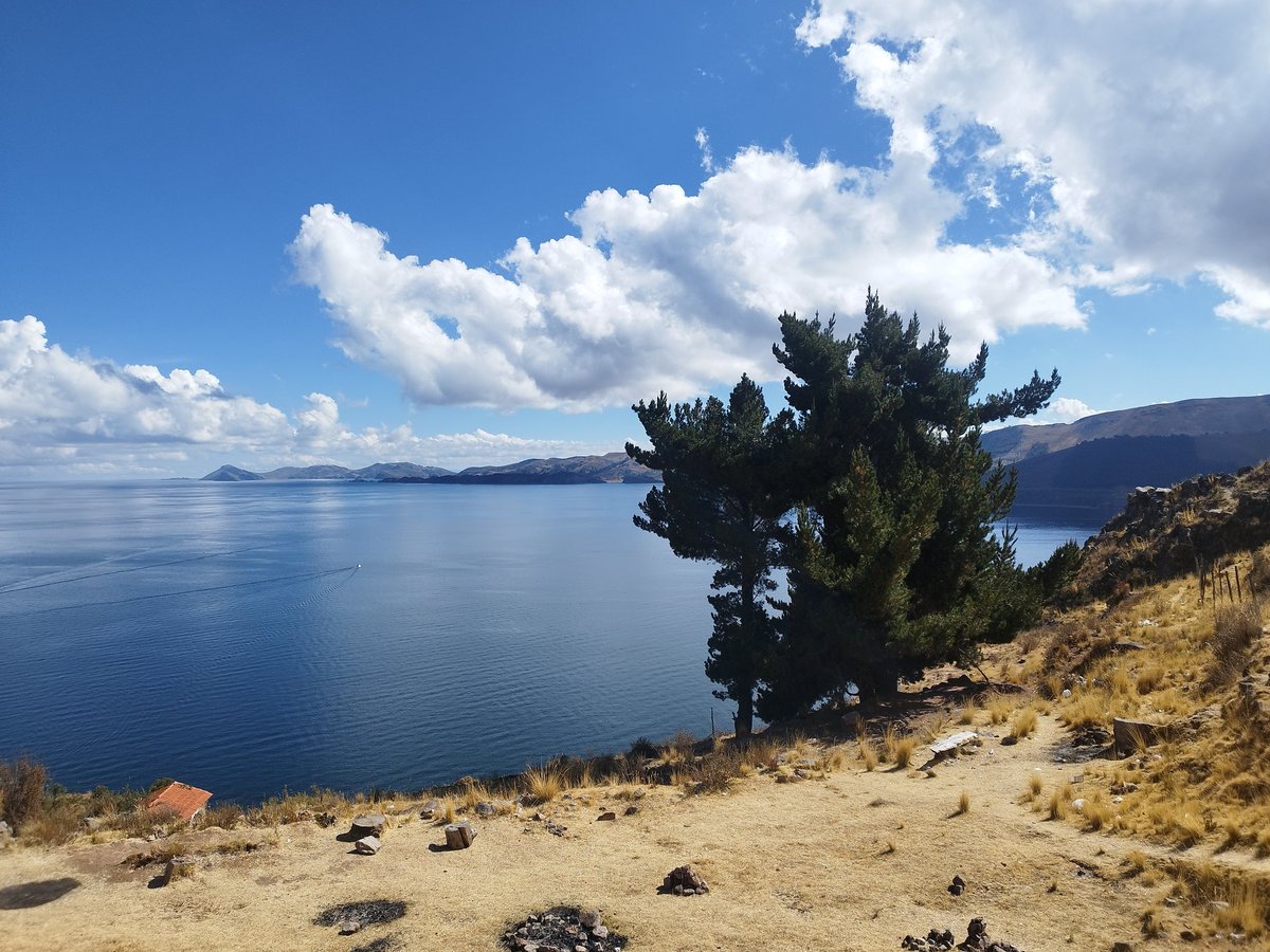 maitepariente's tweet photo. Antes de empezar en serio con las cumbres de Bolivia me he dado un paseo por Copacabana, ciudad boliviana en el lago Titicaca situada a 3841 m. Un paraíso terrenal💫😊💪😉

A topeeeee con la vida 💋❤️ https://t.co/WXZ02xh2JR