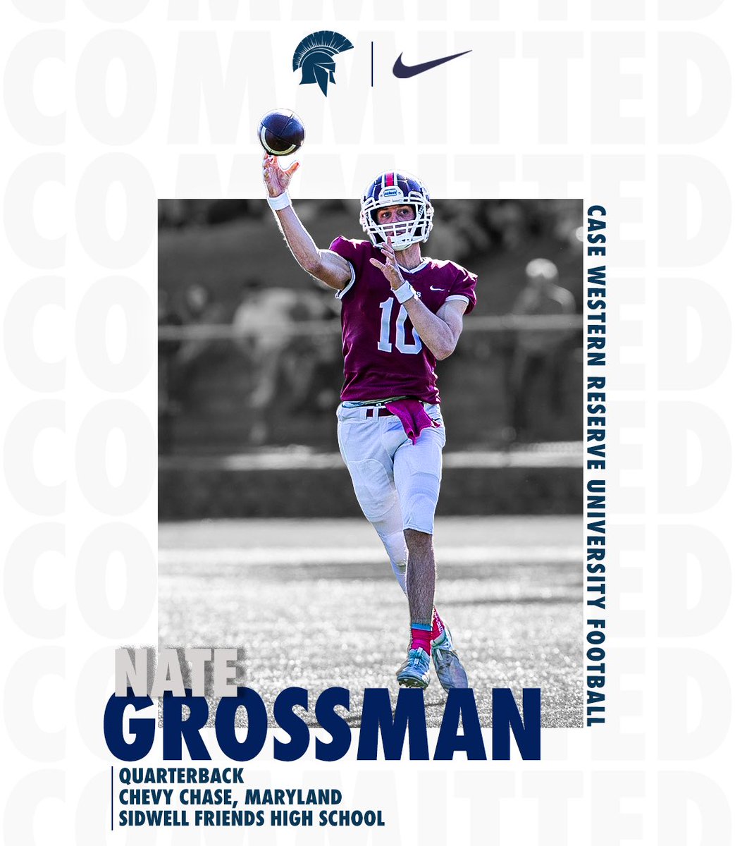 Officially a Spartan!
Welcome to CWRU, <a href="/NateGrossman10/">Nate Grossman</a>!
#BlueCWRU #RollSpartans