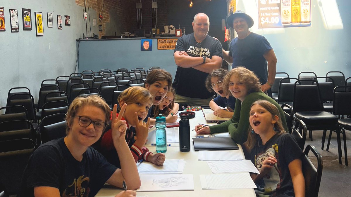 Spent the day teaching Dungeons and Dragons to an awesome group of kids.

#dndkids
#improviseddungeonsanddragons