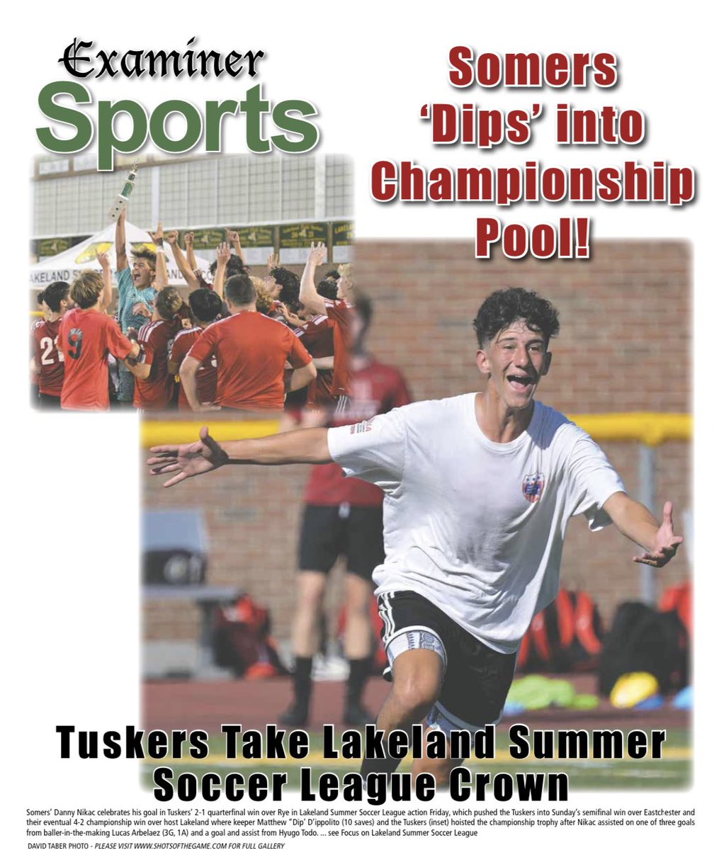 So this ⁦<a href="/TuskerAthletics/">Somers Athletics</a>⁩ ⁦<a href="/LanzettaBrian/">Brian Lanzetta</a>⁩ soccer team had itself a week &amp; ⁦<a href="/ExaminerMedia/">Examiner Media</a>⁩ was there for all of it on newsstands tomorrow