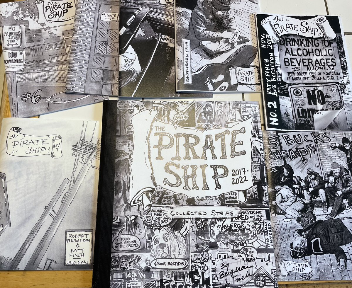Andy O'Brien (@aobrien2010) on Twitter photo Really exited that my copy of the collected strips of “Pirate Ship” just arrived.
Poignant, powerful & often hilarious tales of life on the streets of Portland, ME. One of my favorite slice of life comics - in the vein of Harvey Pekar. <a href="/MainerNewsCoop/">The Bollard</a> Really exited that my copy of the collected strips of “Pirate Ship” just arrived.
Poignant, powerful & often hilarious tales of life on the streets of Portland, ME. One of my favorite slice of life comics - in the vein of Harvey Pekar. <a href="/MainerNewsCoop/">The Bollard</a>