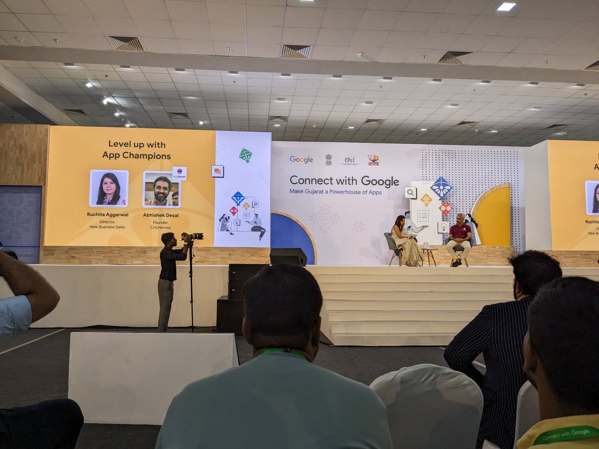 HiteshChavda's tweet photo. Very helpful insight from CricHeros founder Abhishek Desai at #ConnectwithGoogle https://t.co/2b6BHgFSMO