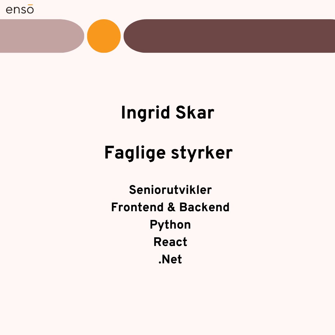 Konsulentselskapet Ensō  AS tweet media