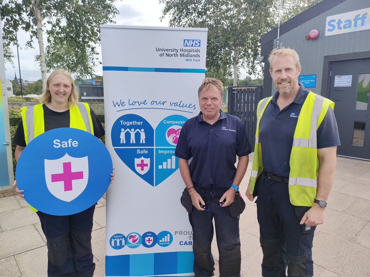 ODCI team are at the Wellbeing Wagon (Royal Stoke) this morning to discuss our Values and Recognition Scheme, giving the opportunity for colleagues to nominate each other and their teams. Great to see some of our wonderful Estates colleagues who keep our sites #safe thank u! 🩷💙