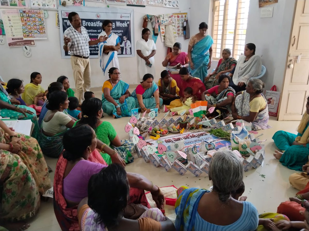 In #AndhraPradesh 🇮🇳 @NutritionIntl supported @WCDAndhra to conduct activities in 55k #Anganwadi centres on promoting breastfeeding+infant & young child feeding. Awareness also built on #iodine nutrition for mothers & children during  #first1000days
#WorldBreastfeedingWeek2023