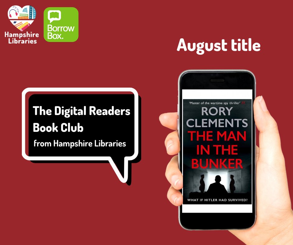For August our online reading group, The Digital Readers, have chosen The Man in the Bunker by Rory Clements to read/listen to. 📚

Join the Facebook group: bit.ly/31jMxci and download the eBook/eAudiobook through the free app, <a href="/BorrowBox/">BorrowBox</a>.

<a href="/RoryClements6/">Rory Clements</a>