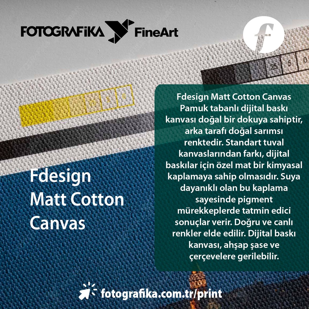 fineartbaski's tweet photo. Fdesign Matt Cotton Canvas is a printing fabric with a natural yellowish color and a special matte surface... https://t.co/IsJNFmtGoi 

#fdesign #matt #cotton #canvas #photopaper #fineart #fineartprint #gicleeprint #tıpkıbasım #sanat #baskı #print #sergi #exhibition #طباعة_فنية https://t.co/MRwhv2aq6V