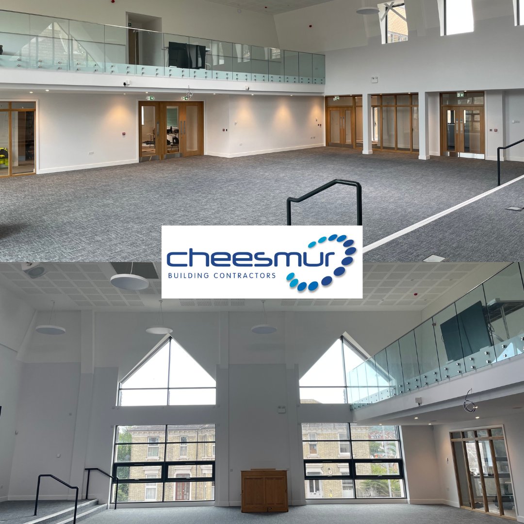 CheesmurBC's tweet photo. Emmanuel Church in #Eastbourne is getting close to handover now. It's fantastic to see the space really coming together and we hope that it proves valuable to the #LocalCommunity. https://t.co/WS4QQqO2Je
