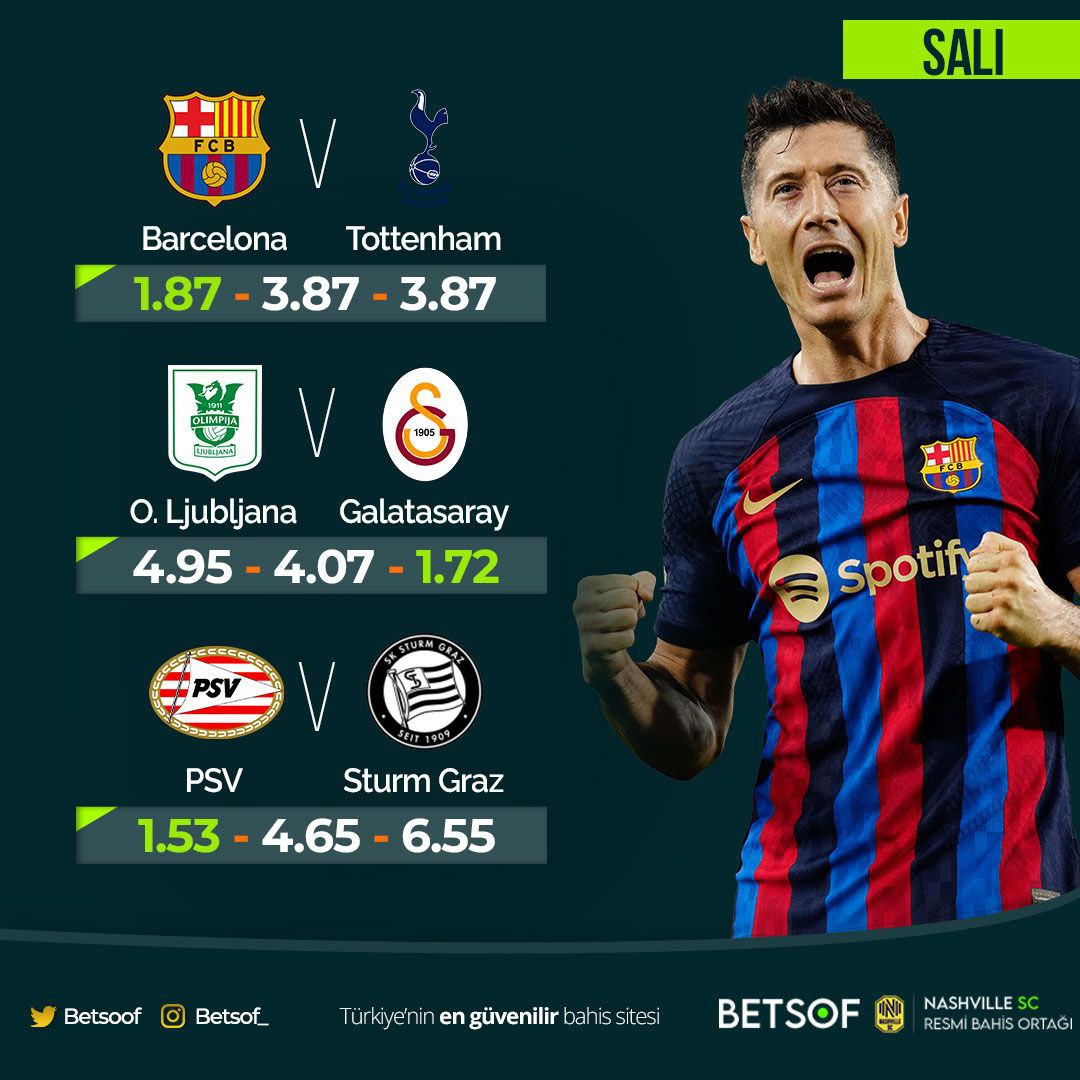 🔥 Günün popüler maçları;

Barcelona 🆚 Tottenham
O. Ljubljana 🆚 Galatasaray
PSV 🆚 Sturm Graz

💝 En yüksek oran ve bonuslar ile bahis yapmak için sizleri sitemize bekliyoruz!

📲 betsof479.com

#denemebonusu #casino #patlama #ComeToBesiktasTalisca #slot #bonus #iddaa