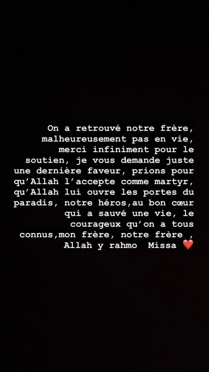 93scret's tweet photo. Missa il a été retrouvé par des proches et non pas les autorités alors qu’il sont payer pour ça c une dinguerie  brf Allah y rahmo qu’il repose en paix https://t.co/ECyrrw2896