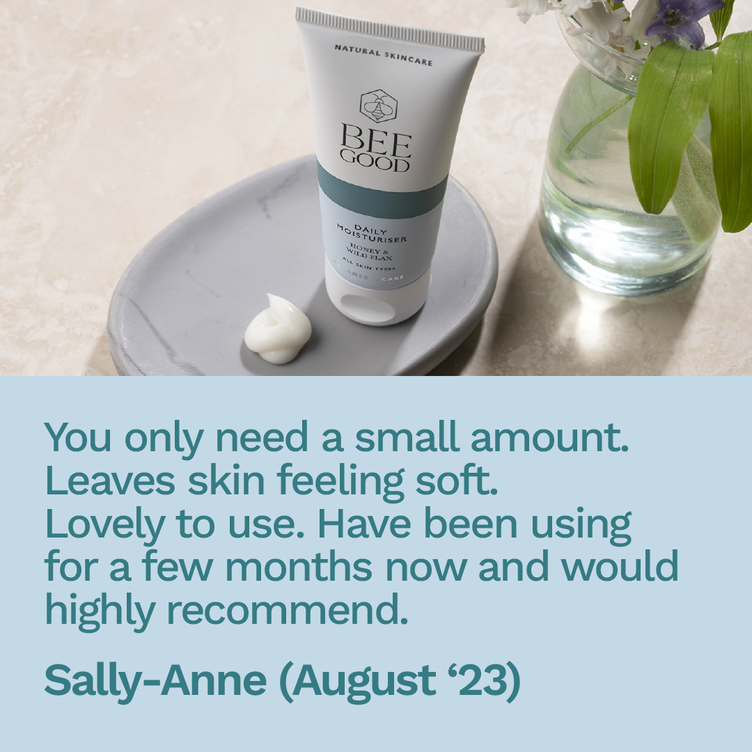 BeeGoodUK's tweet image. Sally-Anne sent some lovely feedback for our Daily Moisturiser…

You only need a small amount. Leaves skin feeling soft. Lovely to use. Have been using for a few months now and would highly recommend.

#beegood