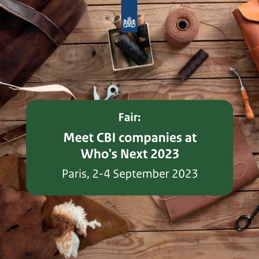 EVENT | Are you looking for high-quality, finished leather products from reliable suppliers? Find them at the Who's Next trade fair from 2-4 September 2023 in Paris, France ➡️ cbi.eu/events/meet-cb…

<a href="/whosnextdotcom/">Who's Next</a>