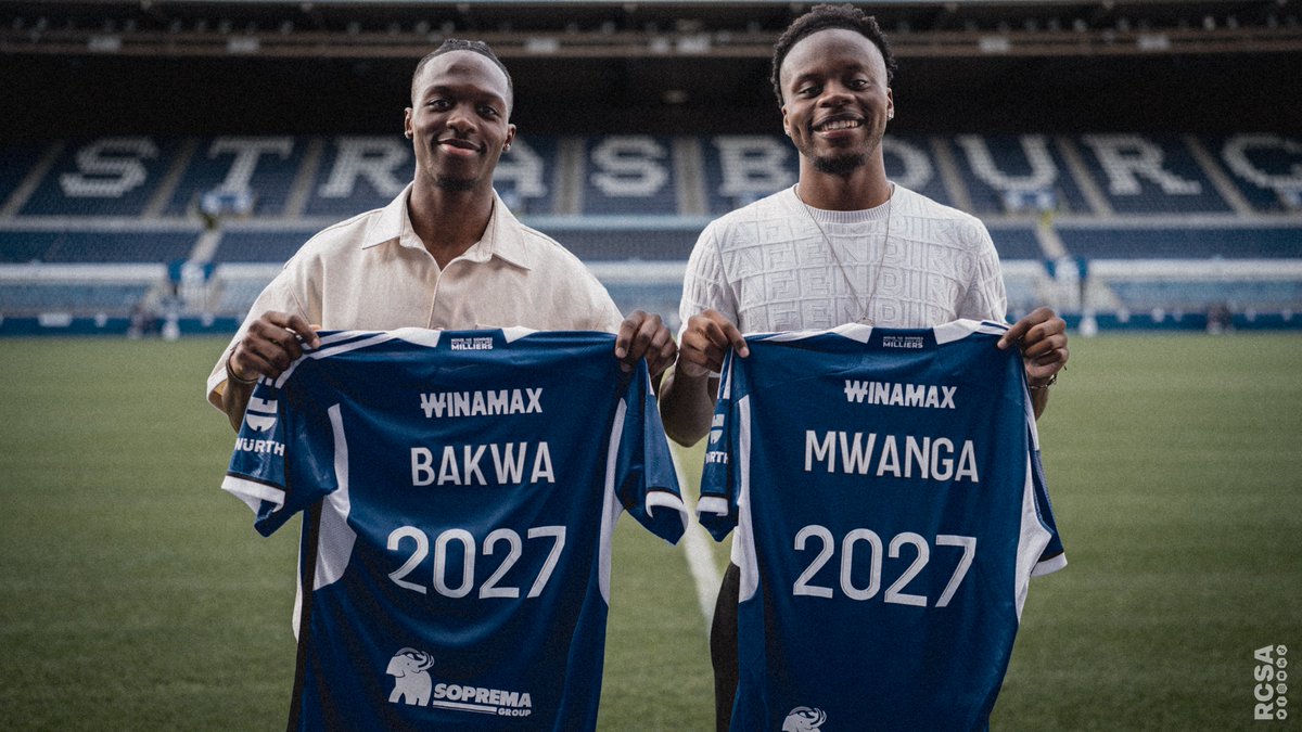 RCSA's tweet photo. 🆕 #MercatoRCSA I 𝐃𝐞 𝐁𝐨𝐫𝐝𝐞𝐚𝐮𝐱 𝐚̀ 𝐒𝐭𝐫𝐚𝐬𝐛𝐨𝐮𝐫𝐠 ! 📸

👤 Dilane Bakwa
🇫🇷 20 ans
📌 Ailier

👤 Junior Mwanga
🇫🇷 20 ans
📌 Défenseur central/Milieu défensif https://t.co/IfMFSCPaON