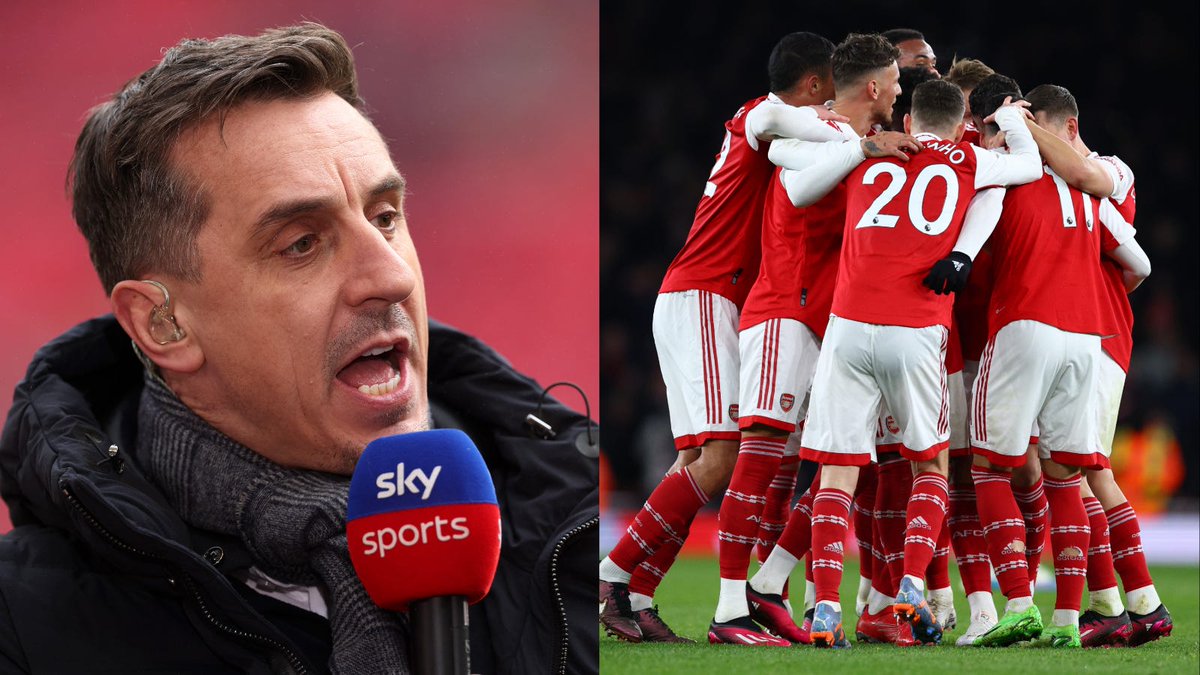 ArsenalHarmoni's tweet photo. Gary Neville: "I don’t think #Arsenal could have done any more to close the gap."

They have shown real intent with the signings they have made. My concern is that they are the only team I look at and are the only team that I think could win the league. With the three signings they have made  they are going to be better.

I am going to go Arsenal to win the league, City second. I think Arsenal can beat them." #afc